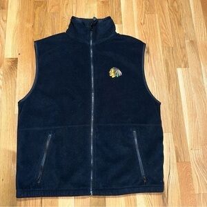 CHICAGO BLACKHAWKS SLEEVELESS VEST SIZE XL‎ FLEECE